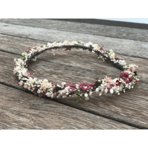 Corona fina de flor silvestre preservada