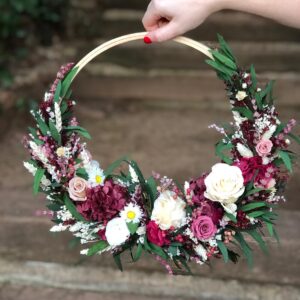 Ramo circular de flores preservadas  - THELMA