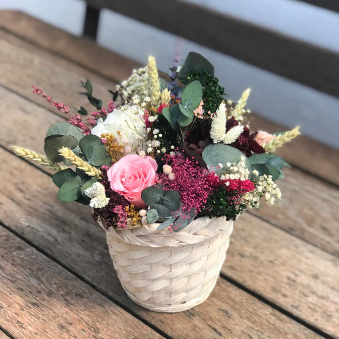 cesto de flores