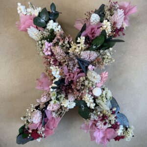 Letra de flor preservada PEQUEÑA