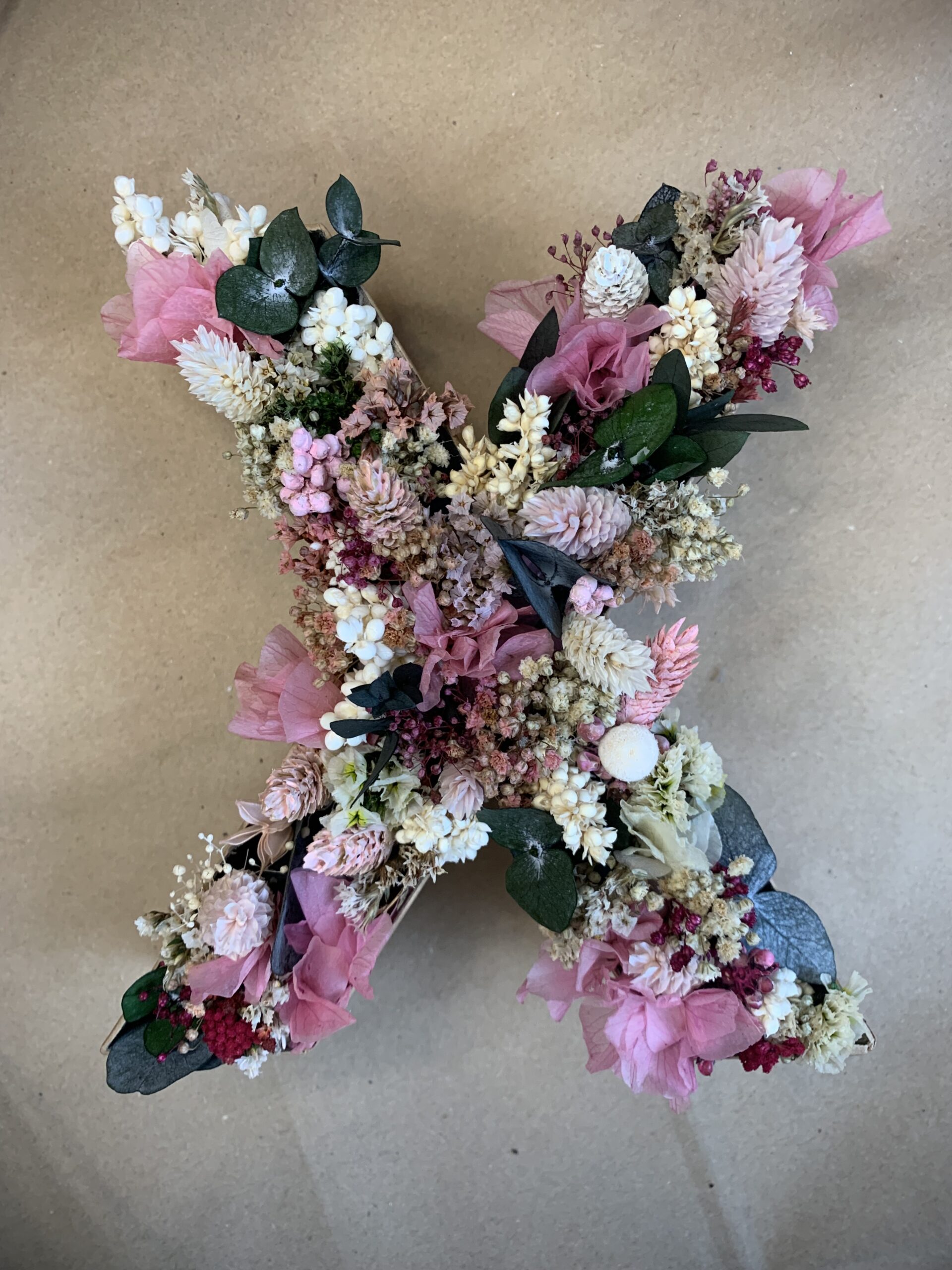 Letra de flor preservada - GRANDE - Imagen 4